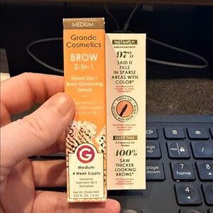 Grande Cosmetics Brow 2-In-1 Tinted Gel - Medium Brown